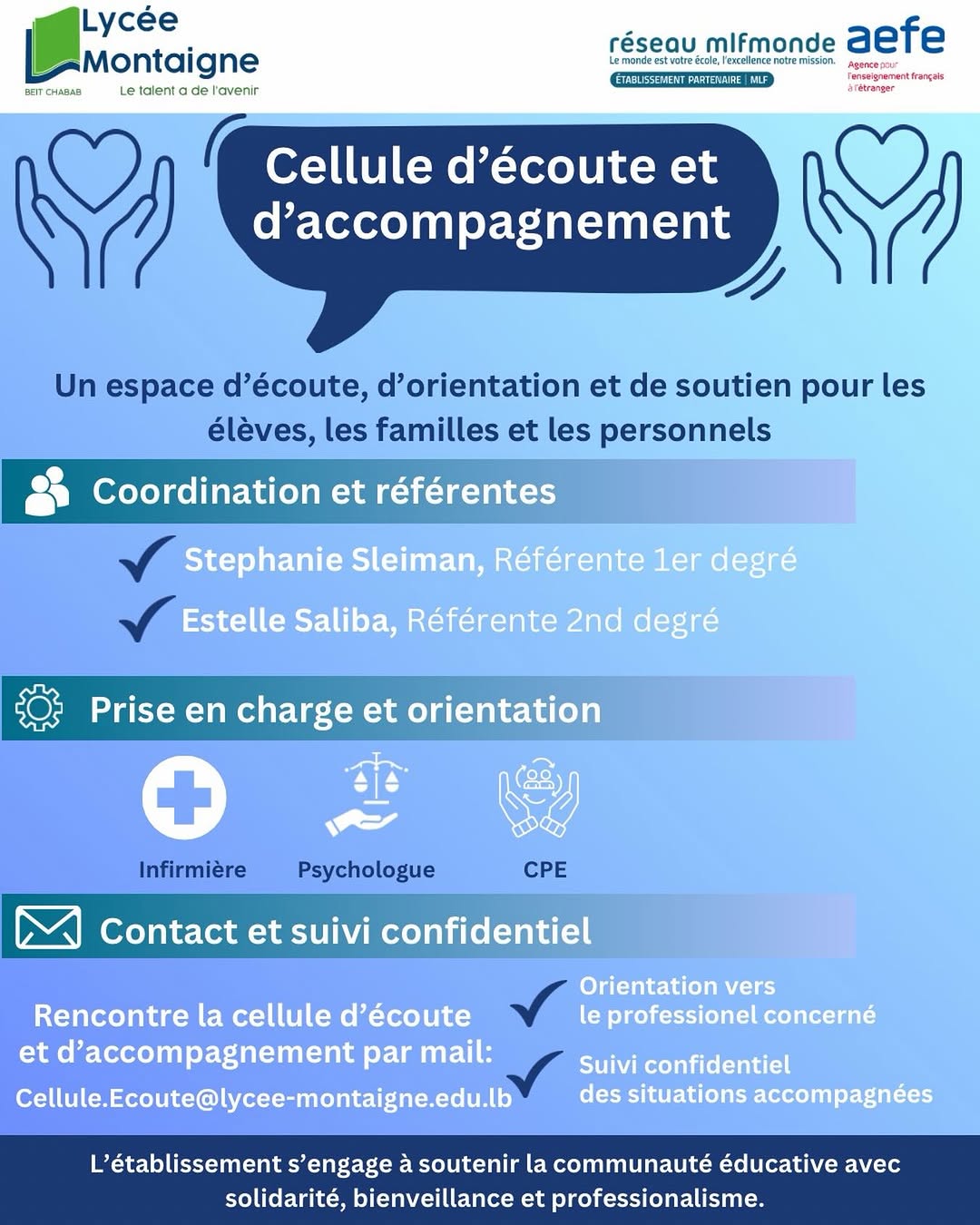 Cellule d'écoute et d'accompagnement